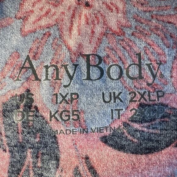 Anybody Wide Leg Romper, Multicolor, Floral, size 1XP, Capri Length, Gaucho - Picture 6 of 12